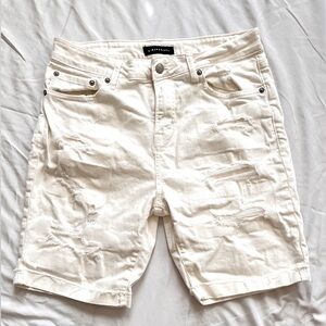 COPY - Men’s Aeropostale distressed white slim shorts-size 34